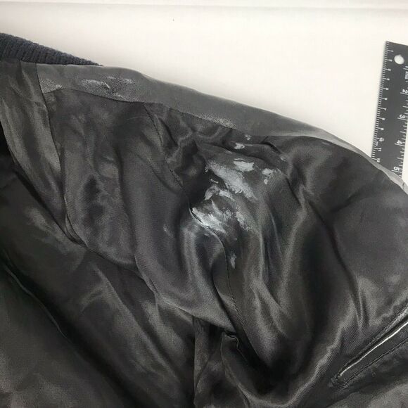 vintage abercrombie‎ and fitch leather jacket X-LARGE Mens - Picture 8 of 12